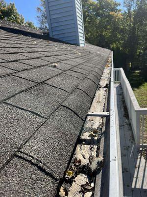 First house gutter cleaning done call at 732-600 -9298 for more services as well!