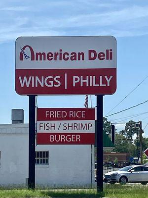 American Deli street sign