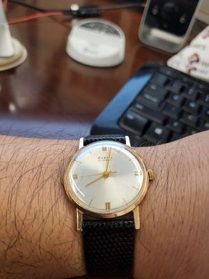 Nice ride good 14k gold Raketa Russian watch!