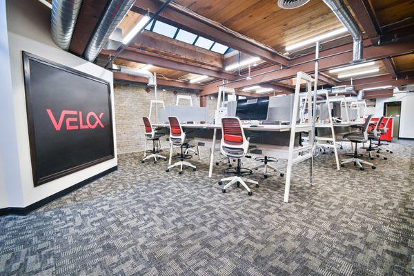 VELOX Media Client Services floor