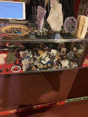 Crystals and jewelry