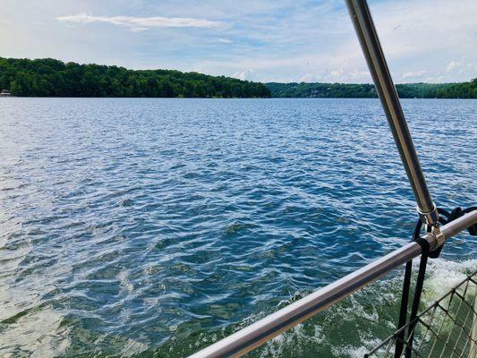 Pontoon Boat Ride on Claytor Lake