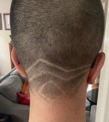 What my barber did.