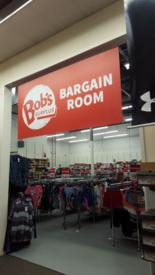 New Bargain room in the back of the store