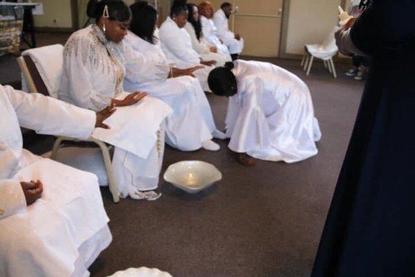 The Servant Washing The Feet Of YAHWEHS Chosen Vessels... It Was Such A Humbling Honor...