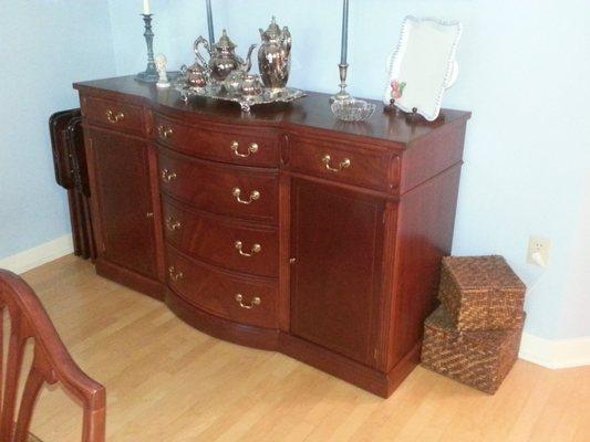 refinished sideboard