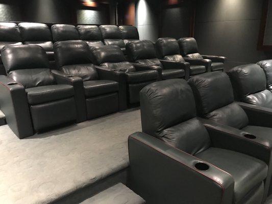 Check out their large theater room!