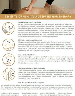 Benefits of Ashiatsu barefoot massage