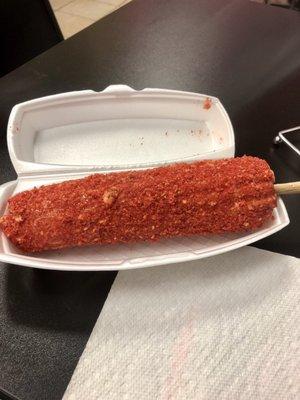 Elote Empanisado w/ hot Cheetos (or any other chips)