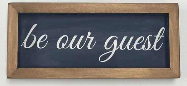 What a great sign for your guest room!