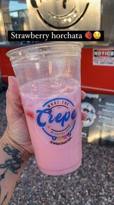 Strawberry horchata