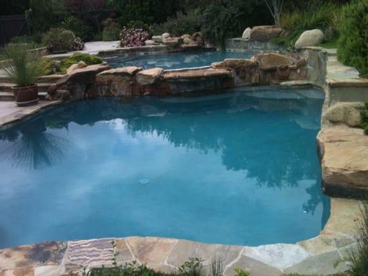 Here is the same pool after we cleaned and maintained it 1 week later. It looks like a brand new pool doesn't it?