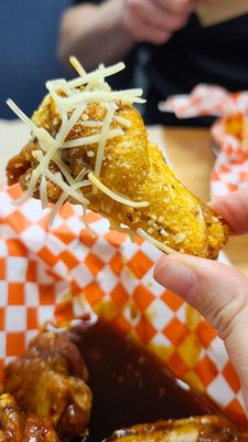 Garlic parmesan wings!