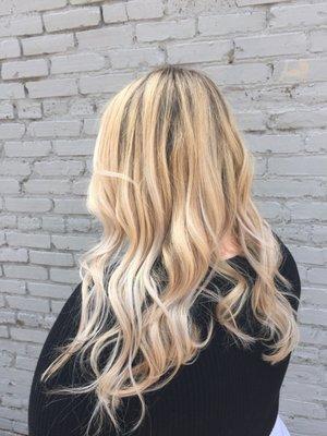 Blonde foils and balayge by Melissa