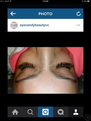 Classic eyelash extensions