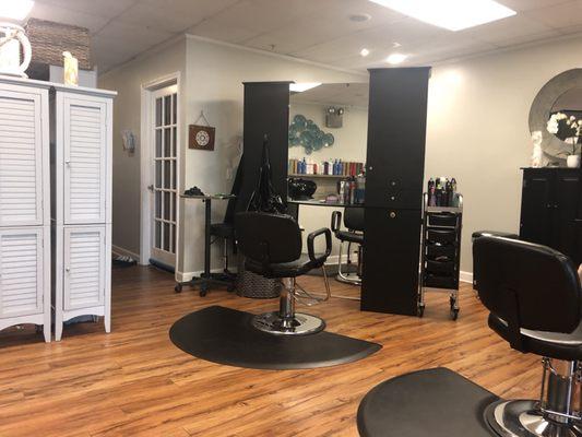 Inside the salon