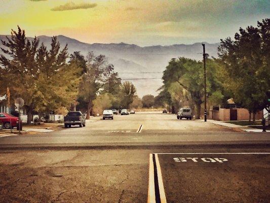 Town of Independence looking west