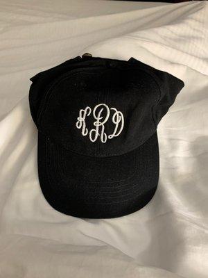 Monogrammed cap