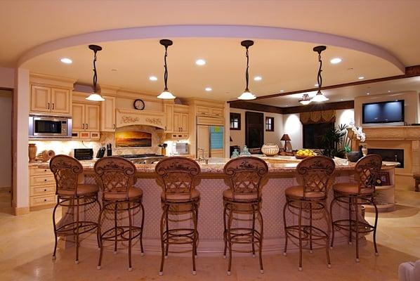 We specialize in residential lighting design and installation.