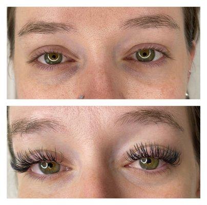 Classic eyelash extensions