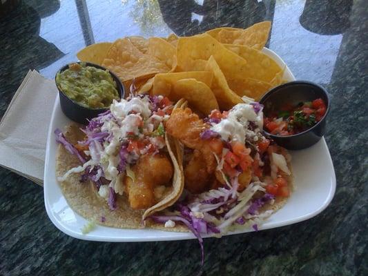 Fish Tacos w/ Chips