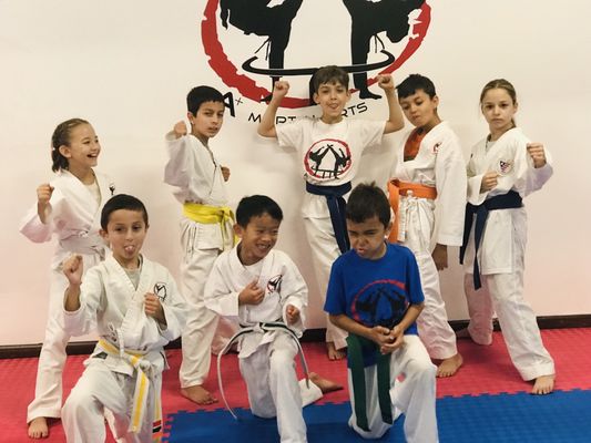 Our Dragons are have fun while they learning their karate and life skills!!!