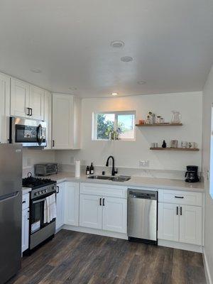 Beautiful kitchen in this 750 sq ft ADU