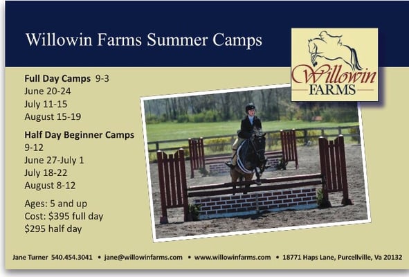 Willowin Farms Summer Camps!