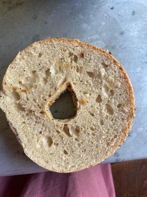 A bready, dry bagel.