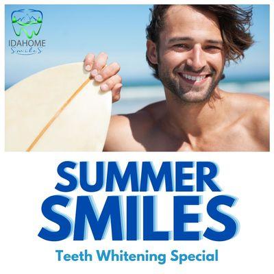 Summer Smiles Teeth Whitening Special.