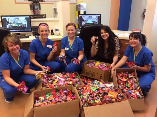 Halloween Candy Buy-back... Donating it to our troops overseas is the best part!!!