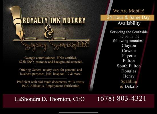 Royalty Ink Notary & Signing Services