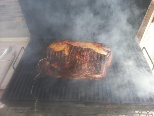 Hickory smoked prime rib!