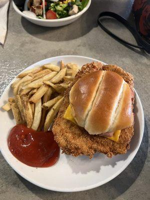 Hoosier Tenderloin and fries.