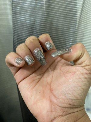 only 1 week ,$40 wasted nails usually last me 2-3 weeks this is ridiculous! they took HOURS just for this to be the end result.