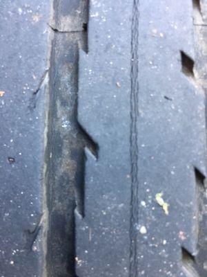 Another tire on this car which is dry rotted