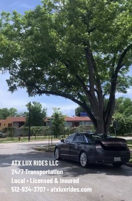 ATX Lux Rides picking up at the beautiful 
Katy House Bed & Breakfast Smithville,Texas