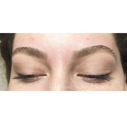 Brow wax and full in.