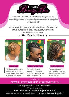 Your Premier beauty service Provider in Conyers