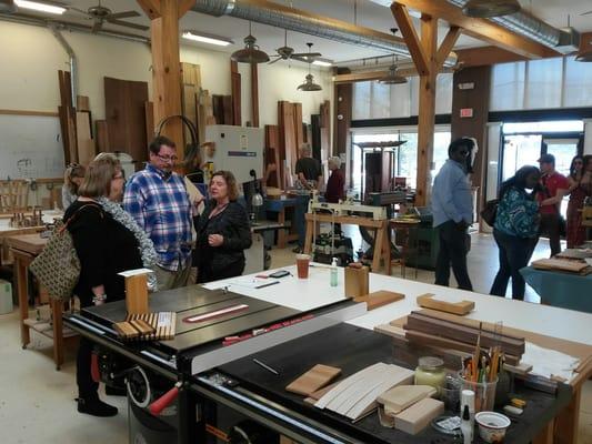 Open house during the Flea Market next door at the Rialto Theatre.