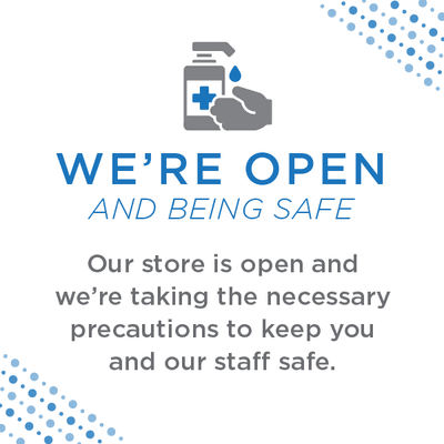 We're open. We're safe. We're buying.