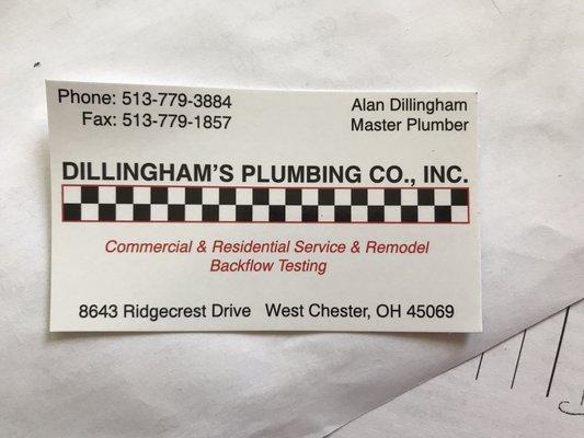 Dillingham's Plumbg