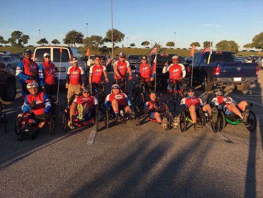 An amazing group of veterans who we're helped by operations comforts adaptive s cycling and continue to be helped to this day.