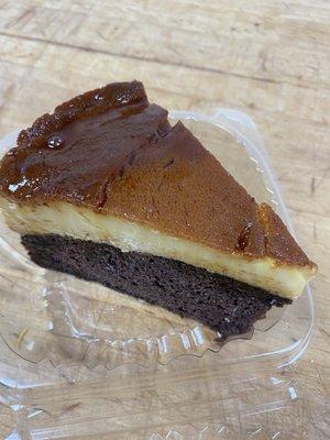 Introducing our newest dessert. Choco Flan. This Chocolate cake topped with our Flan is oh so delicious.