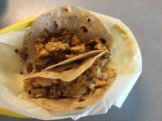 Breakfast tacos.