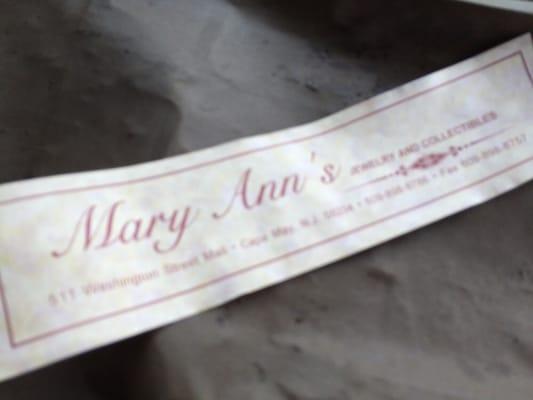 Mary Ann’s