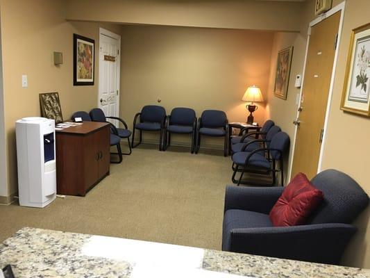 Have a seat in our comfy and cozy reception area.