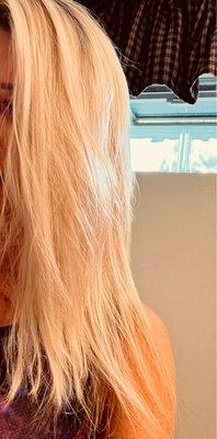 Perfect color, length and healthy hair