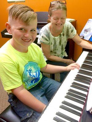 Boys also like piano lessons.