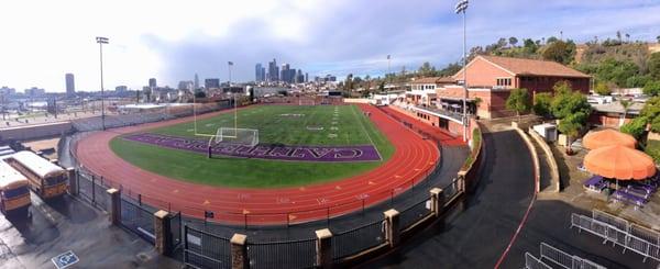 Cathedral's new field and Gym.